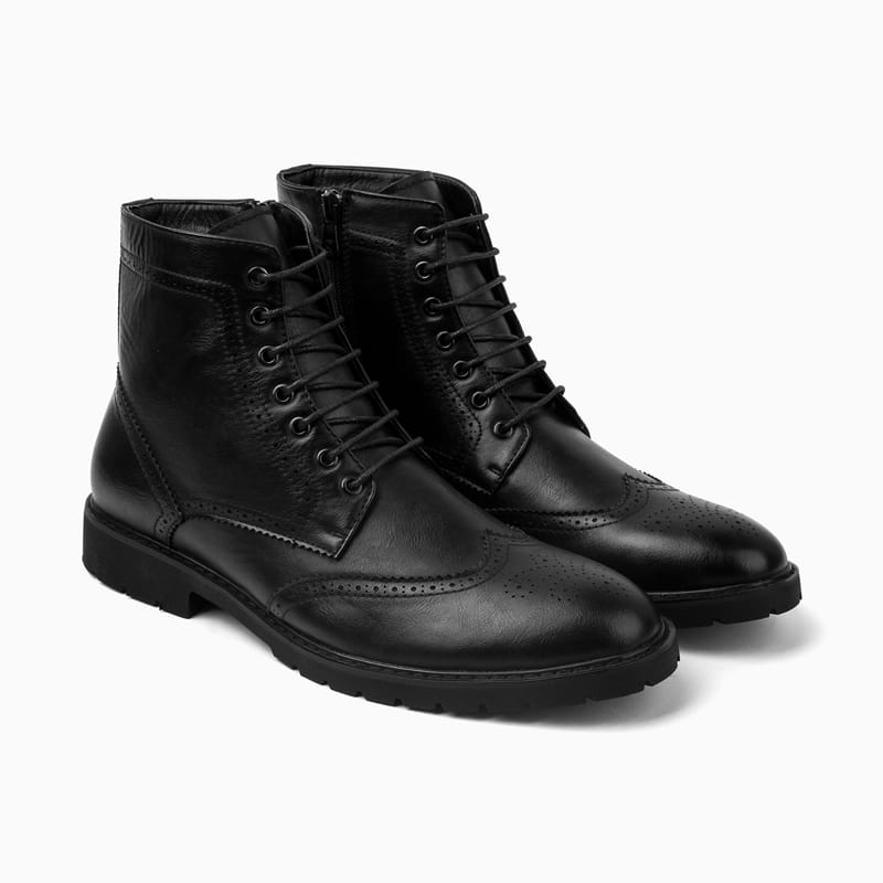 Wingtip boot with zipper B7105 B