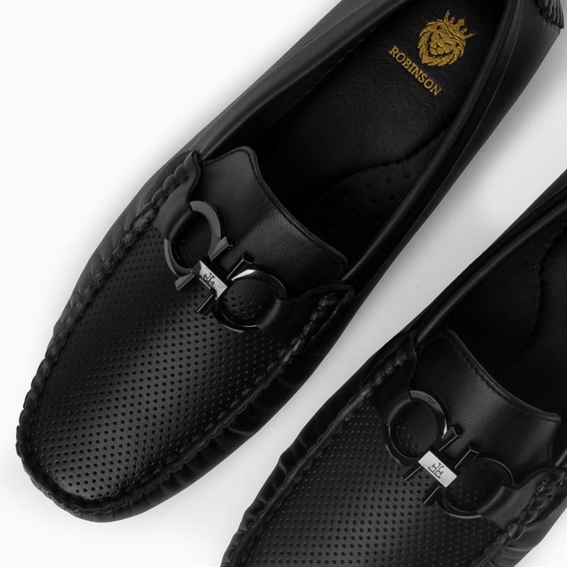 Mocassins with buckle ID04-b
